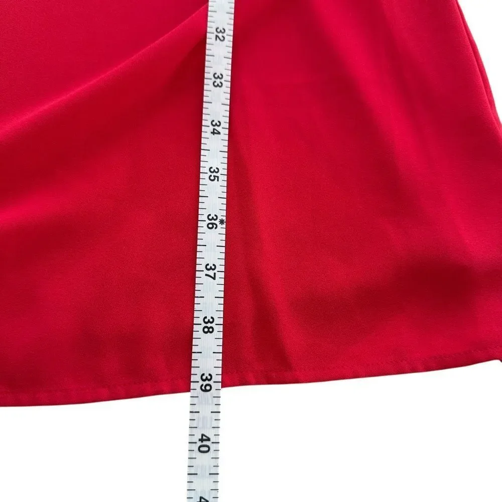 Halogen Red Elastic Waist Dress w/ Pockets - Picture 7 of 10